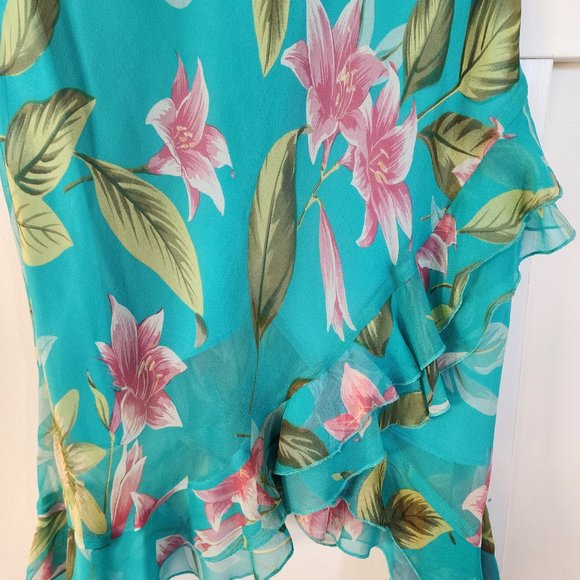 Possibility Women's Silk Skirt Hawaiian Pattern - Picture 3 of 8